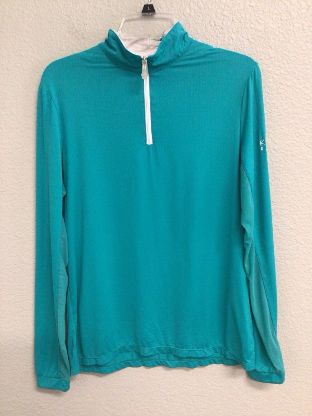 Kastel Denmark 1/4 Zip Long Sleeve Shirt Pullover Women’s Size XL Green